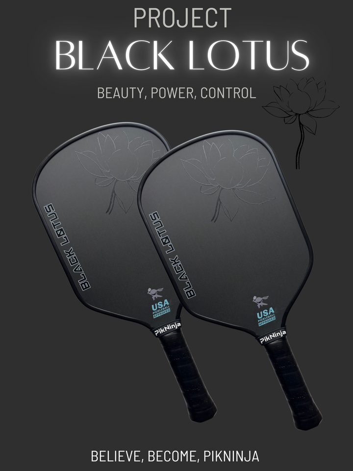 Black Lotus Carbon Fiber Paddle - NEW RELEASE 2025 Best ALL COURT